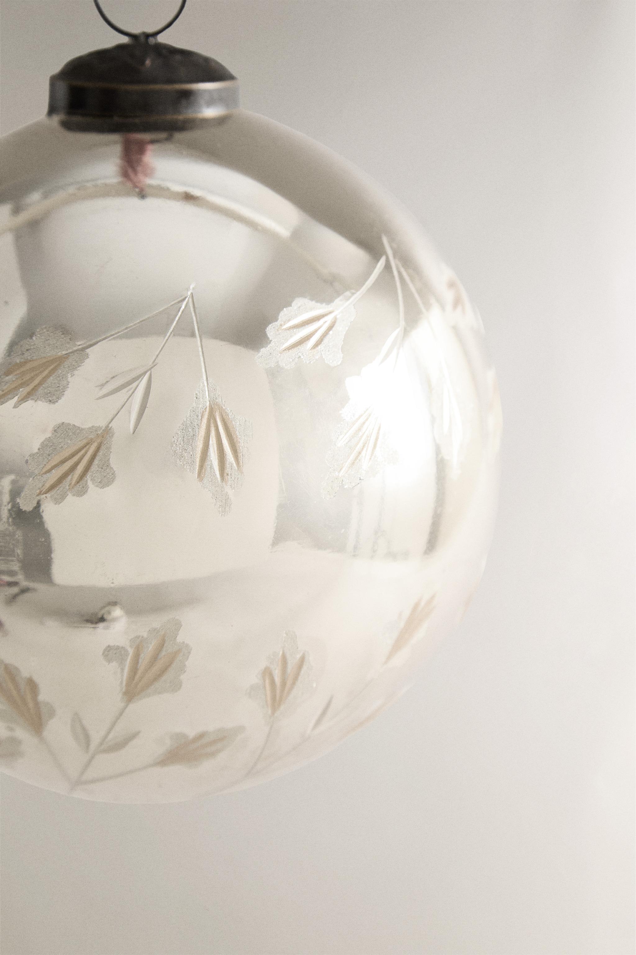 DÉCO SAPIN BOULE FEUILLES BRILLANTES NOËL